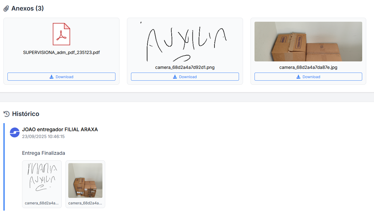 Comprovante de Entrega